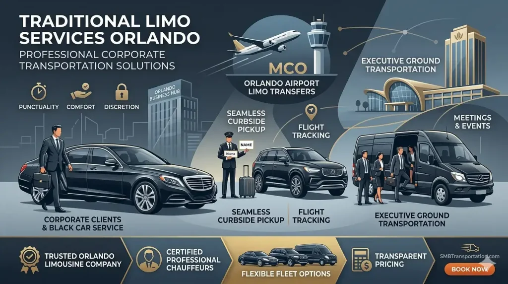 Traditional Limo service with Professional Corporate Transportation