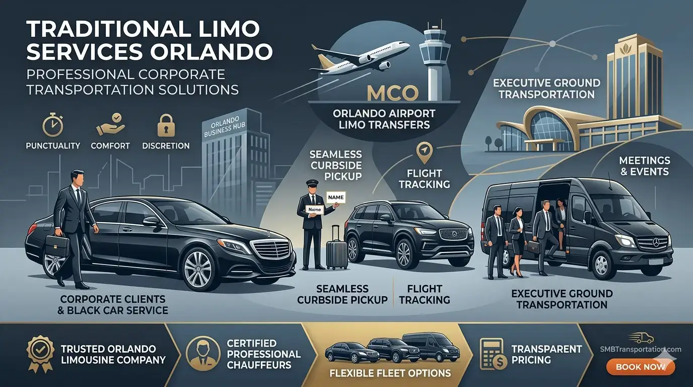 Traditional Limo Services Orlando Corporate Transportation