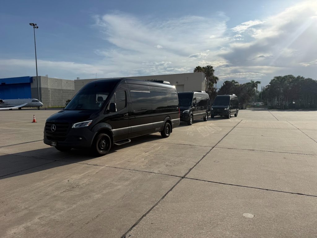 Executive Sprinter Van at Orlando Airport Terminal